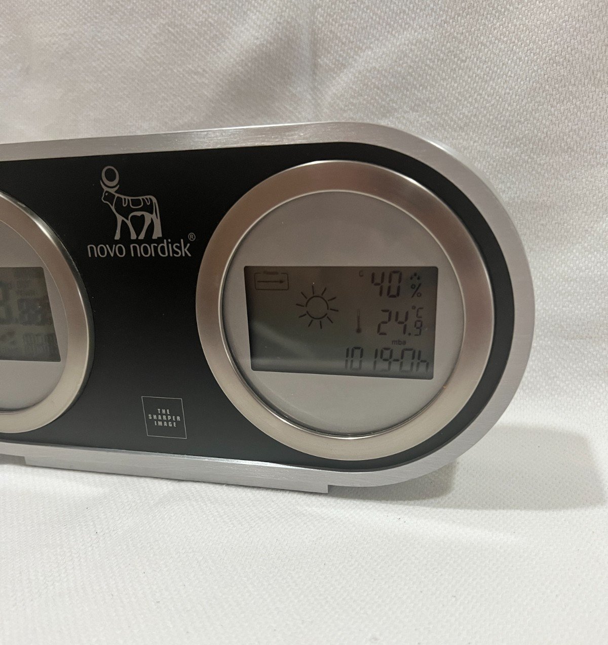Sharper Image Hadrons Atomic Clock and Weather Station ~ Tested Novo Nordisk