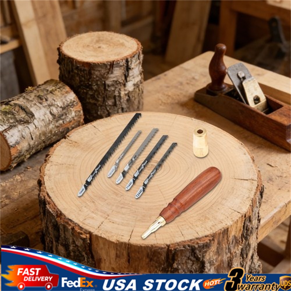 Mini Hand Saw Model Tools Small Hobby Saw Blades Kit with 5 Tiny Saw Blades