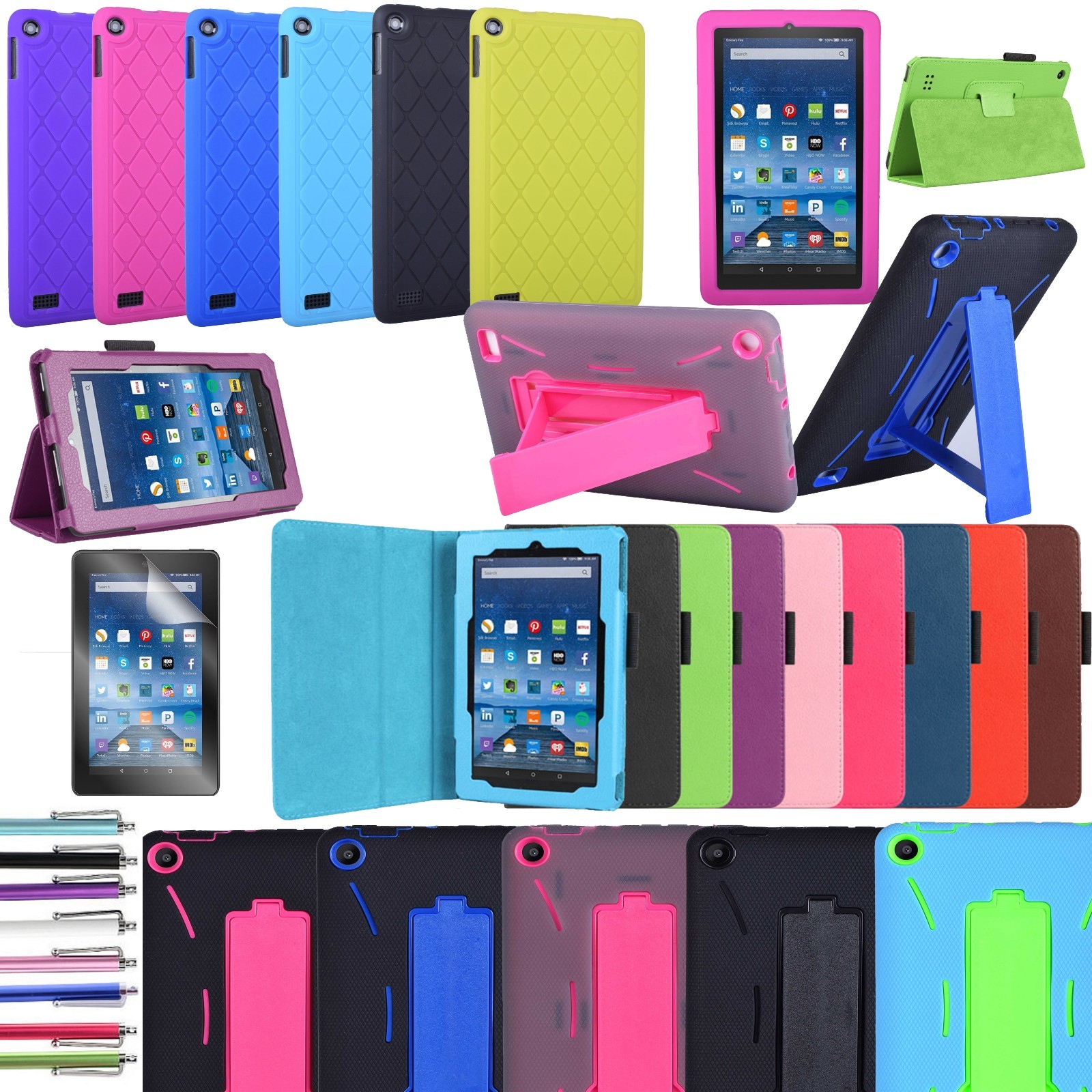 2023 Fire HD 10 Case with Screen Protector For Amazon Fire HD 10 Tablet 13th Gen