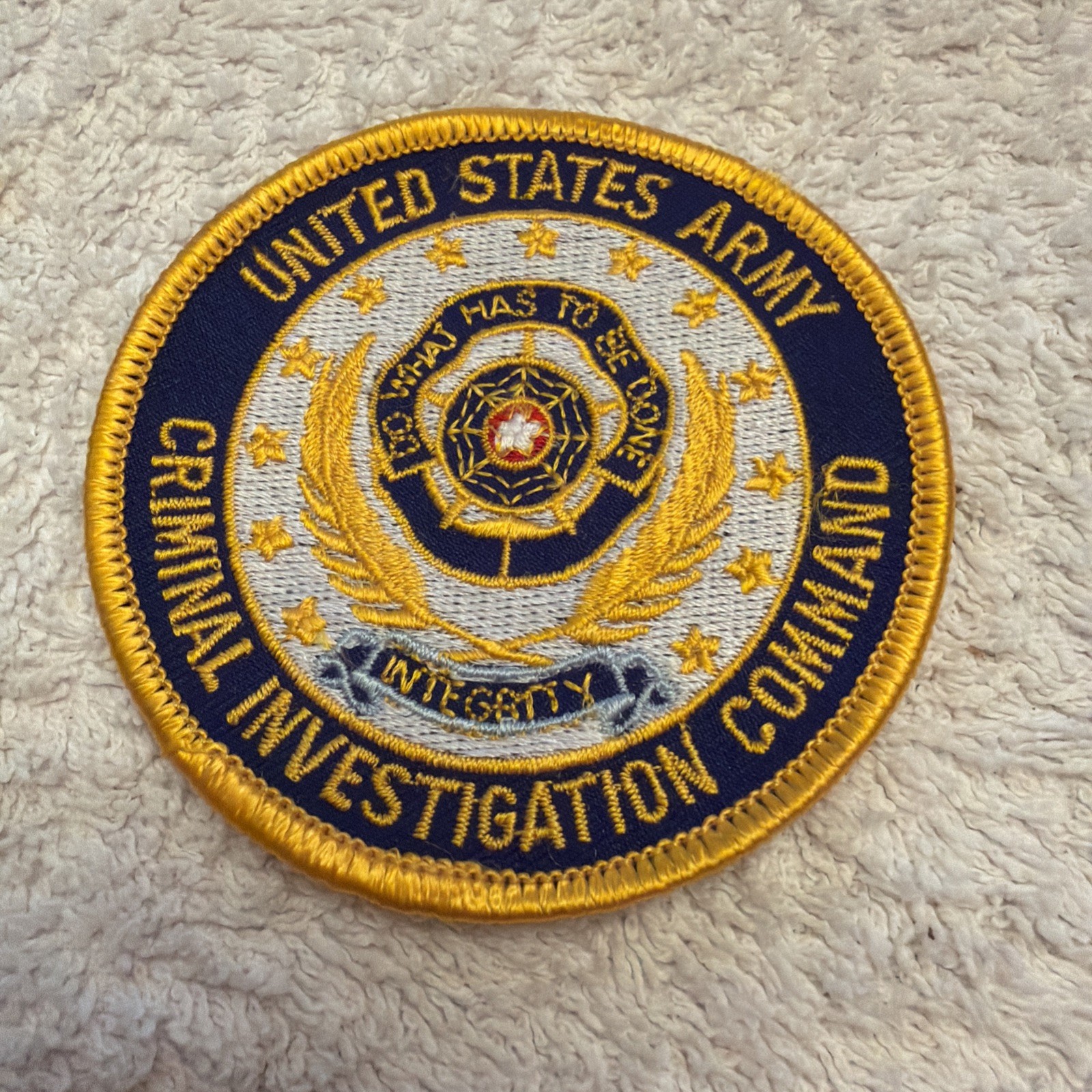 U. S. ARMY CRIMINAL INVESTIGATION COMMAND AGENCY MULTI-COLOR LOGO PATCH