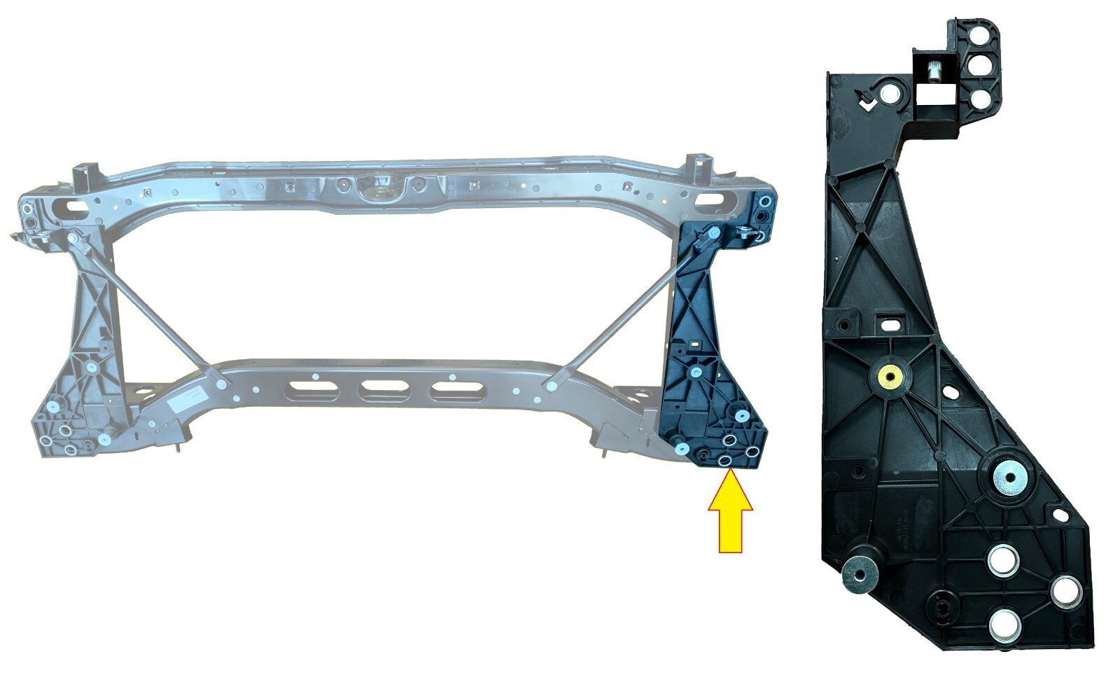 Radiator Core Support Bracket Left Driver Side For Ram 2500 3500 2019-2024