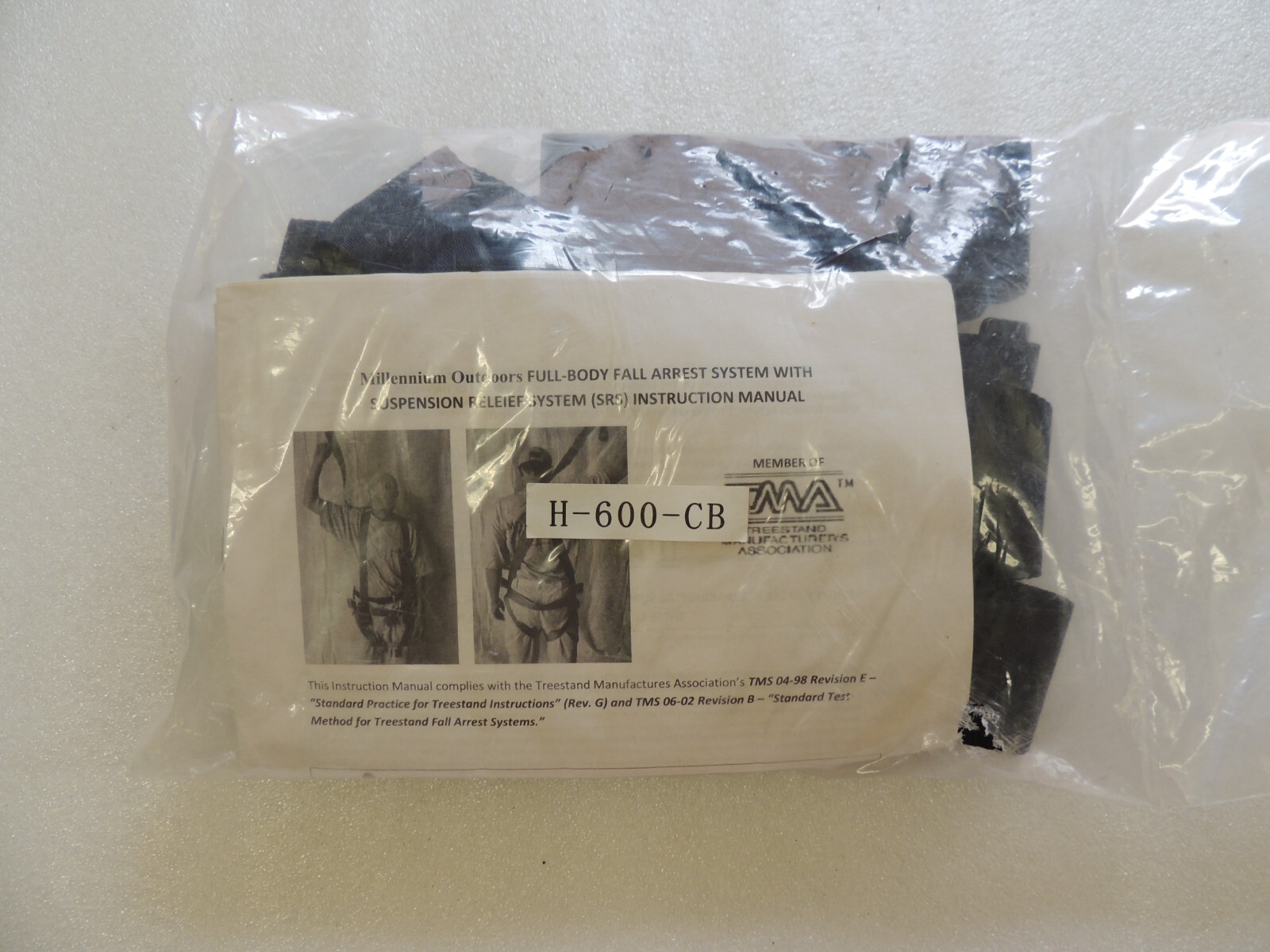 Millennium Outdoors Full Body Fall Arrest System h-600-CB SRS  Manual NEW sealed
