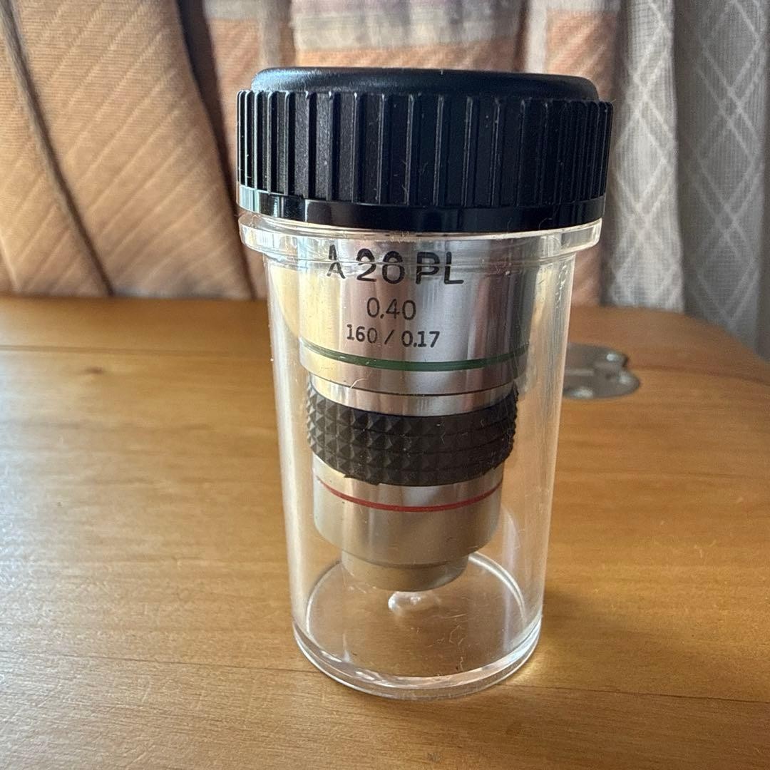 Olympus A 20 PL / 0.40 160/0.17 Microscope Objective Lens Achromat 20x Mint