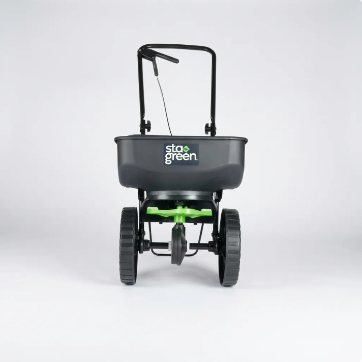 20LB Broadcast Spreader Fertilizer Seed Ice Melt Lawn Garden Walk Behind New
