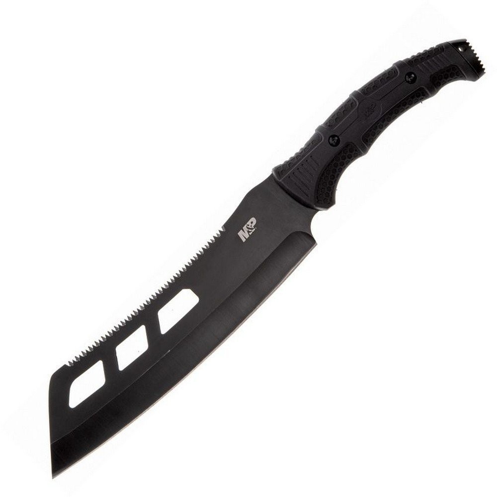 Smith & Wesson Machete Fixed Knife 420 Steel Blade Rubberized-Synthetic- 1117208