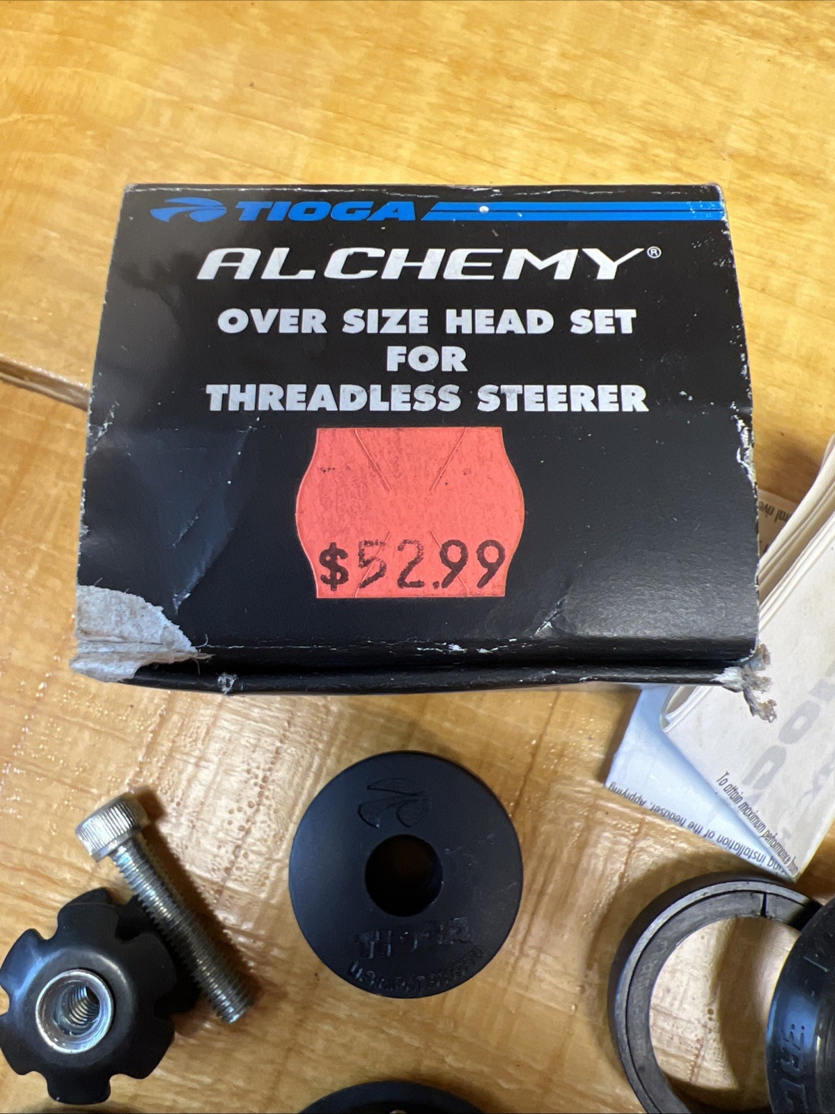 Tioga Alchemy Over Size Head Set For Threadless Steerer Model DL-TRB Black