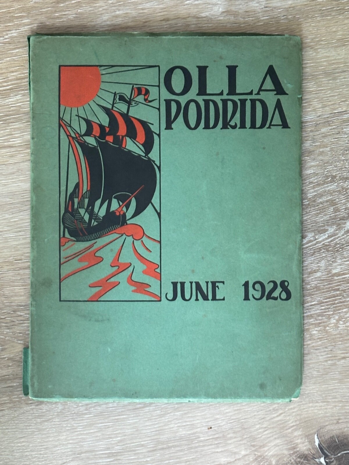 1928 Augie Galan Berkeley High School, CA.  "OLLA PODRIDA" Yearbook 8" x 10.5"