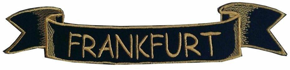 Large Back Patch Patches Frankfurt Many Colours (215)
