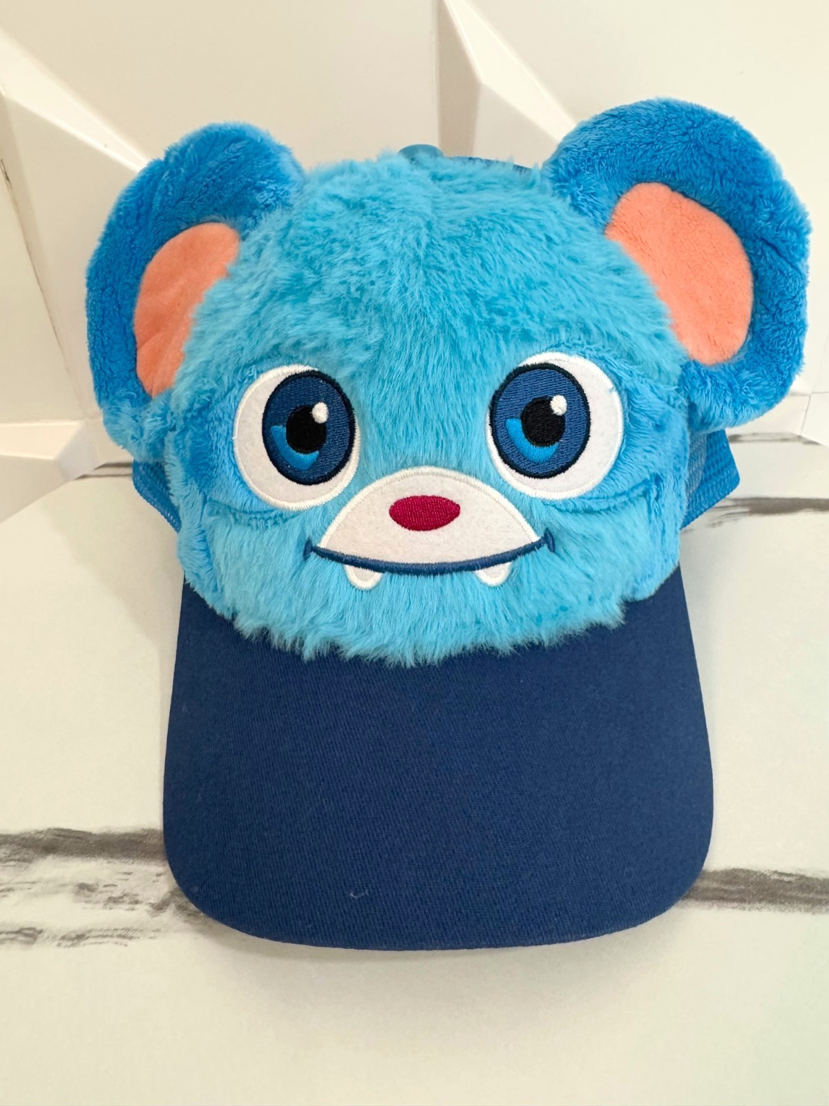 Disney Parks Nubs Trucker Baseball Cap Star Wars Young Jedi Blue Fuzzy Hat Youth