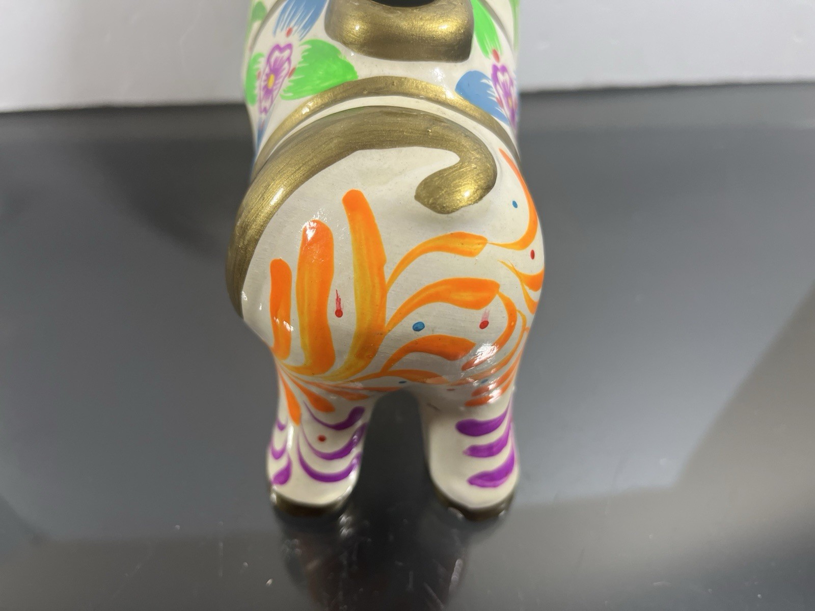 Torito De Pucara 6 7/8” Peruvian Folk Art Ceramic Bull Figurine