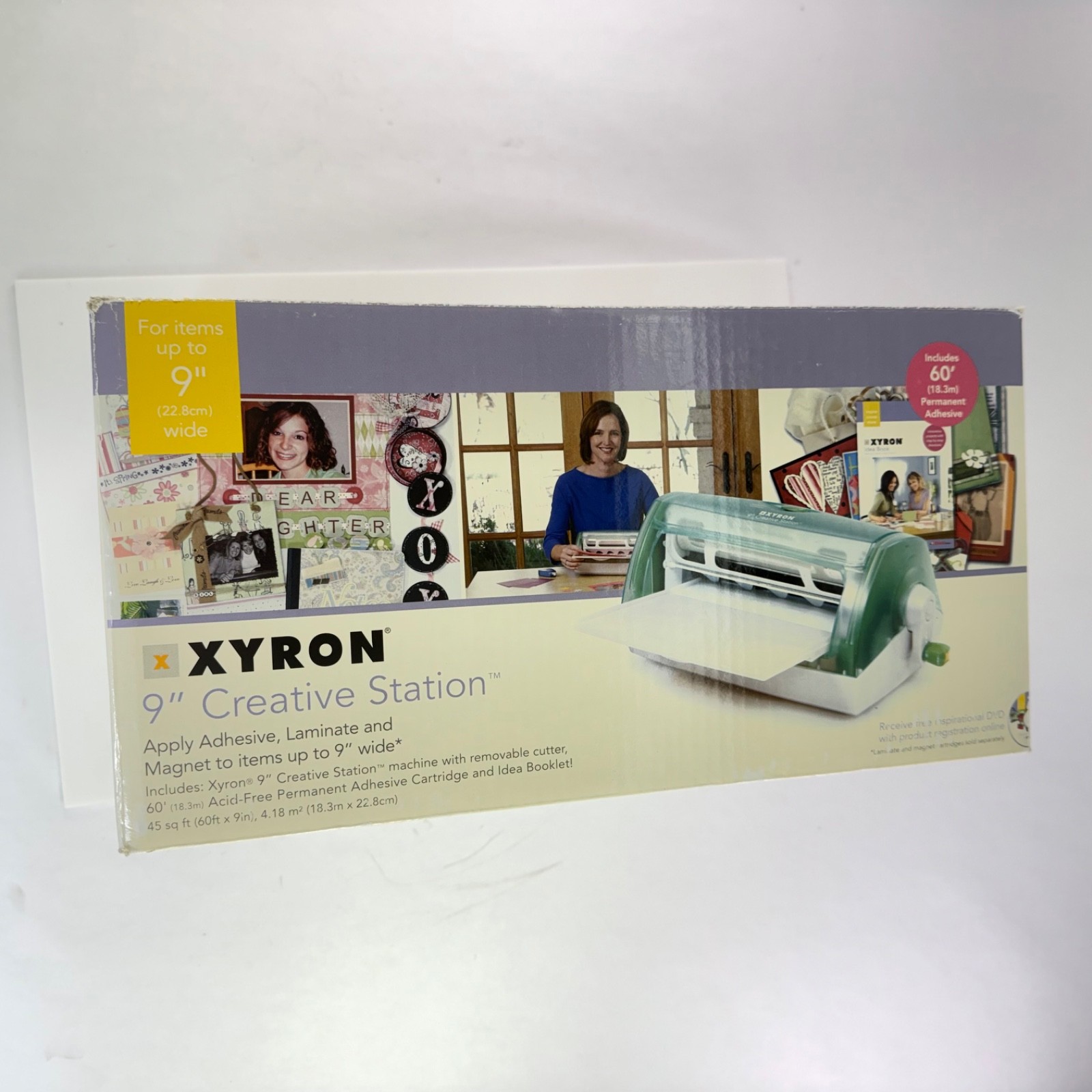 Xyron 9" Creative Station 900 Laminator Sticker Maker Bundle with 4 Cartridges
