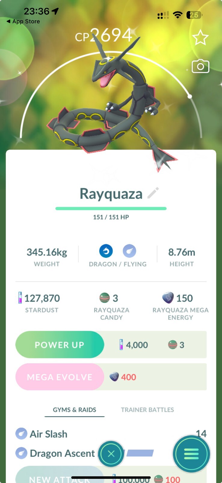 Shiny Rayquaza  have Dragon Ascent - TRADE -  Registered Shiny Rayquaza require