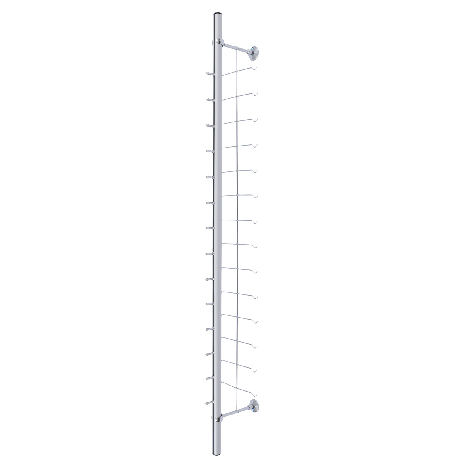 10pcs Aluminium Eyeglass Display Rod Rack Wall-Mounted Sunglasses Storage Frame