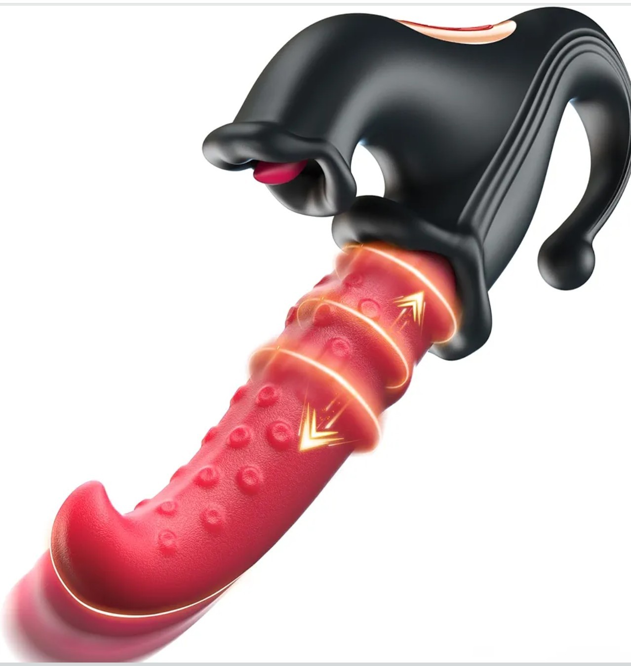 4-in-1 Thrusting Rabbit Vibrator - G-Spot & Clitoral Stimulator - 10 Modes