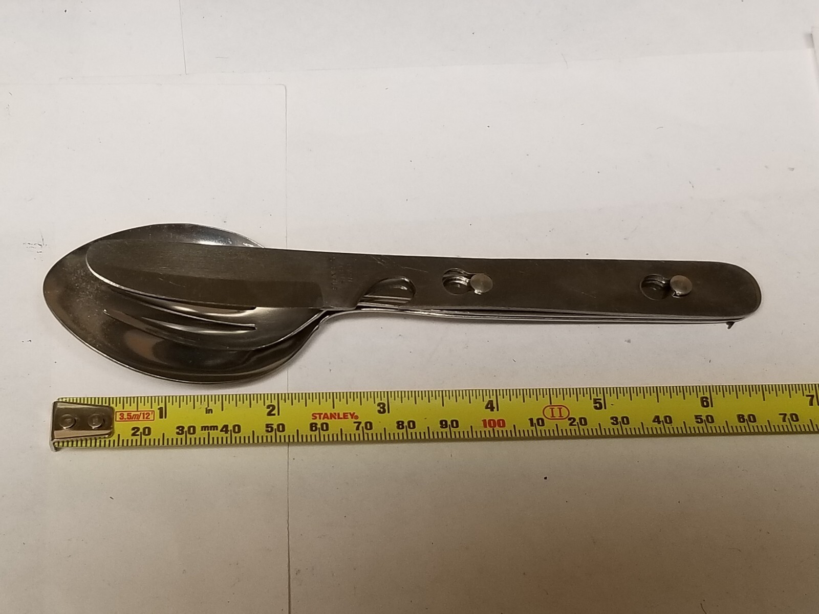Vintage Interlocking Stainless Steel Chow Set Japan