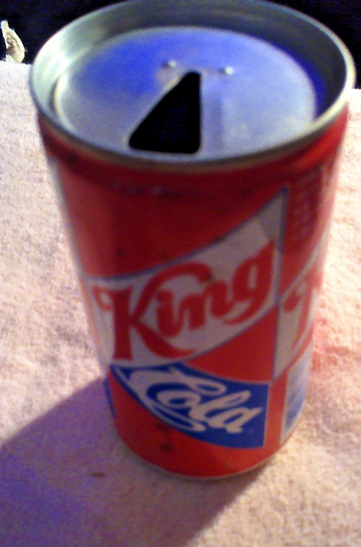 1980 Indianapolis IN USA Issued King Cola Soda Can 12oz 355mL Empty