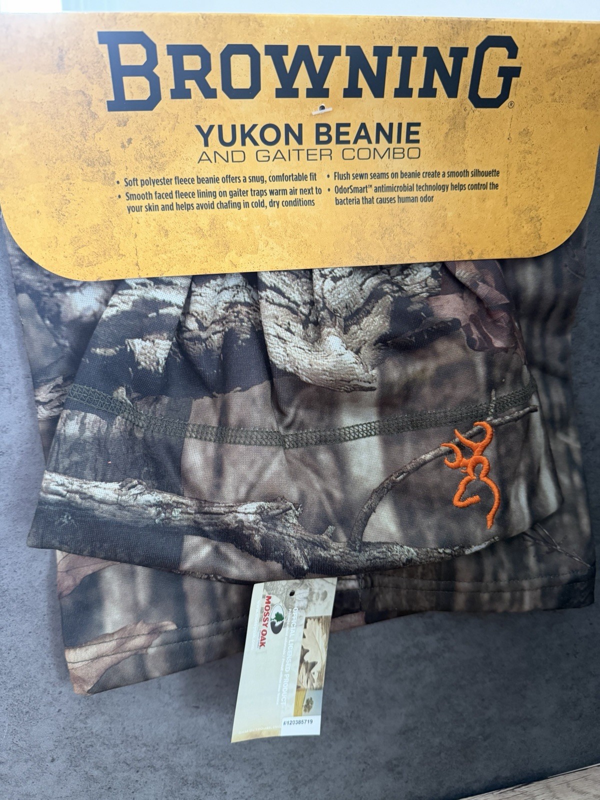 Browning Yukon Beanie/Gator Combo Mossy Oak