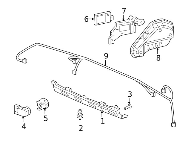 Genuine Honda Blind Spot Detection System Warning Sensor Bracket 36937-TJB-A01
