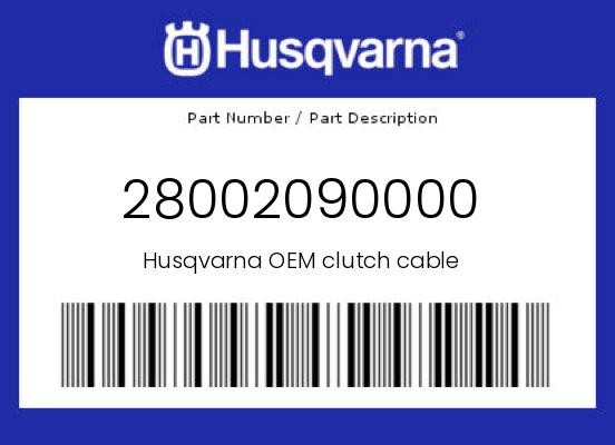 Husqvarna Genuine Clutch Cable - 28002090000