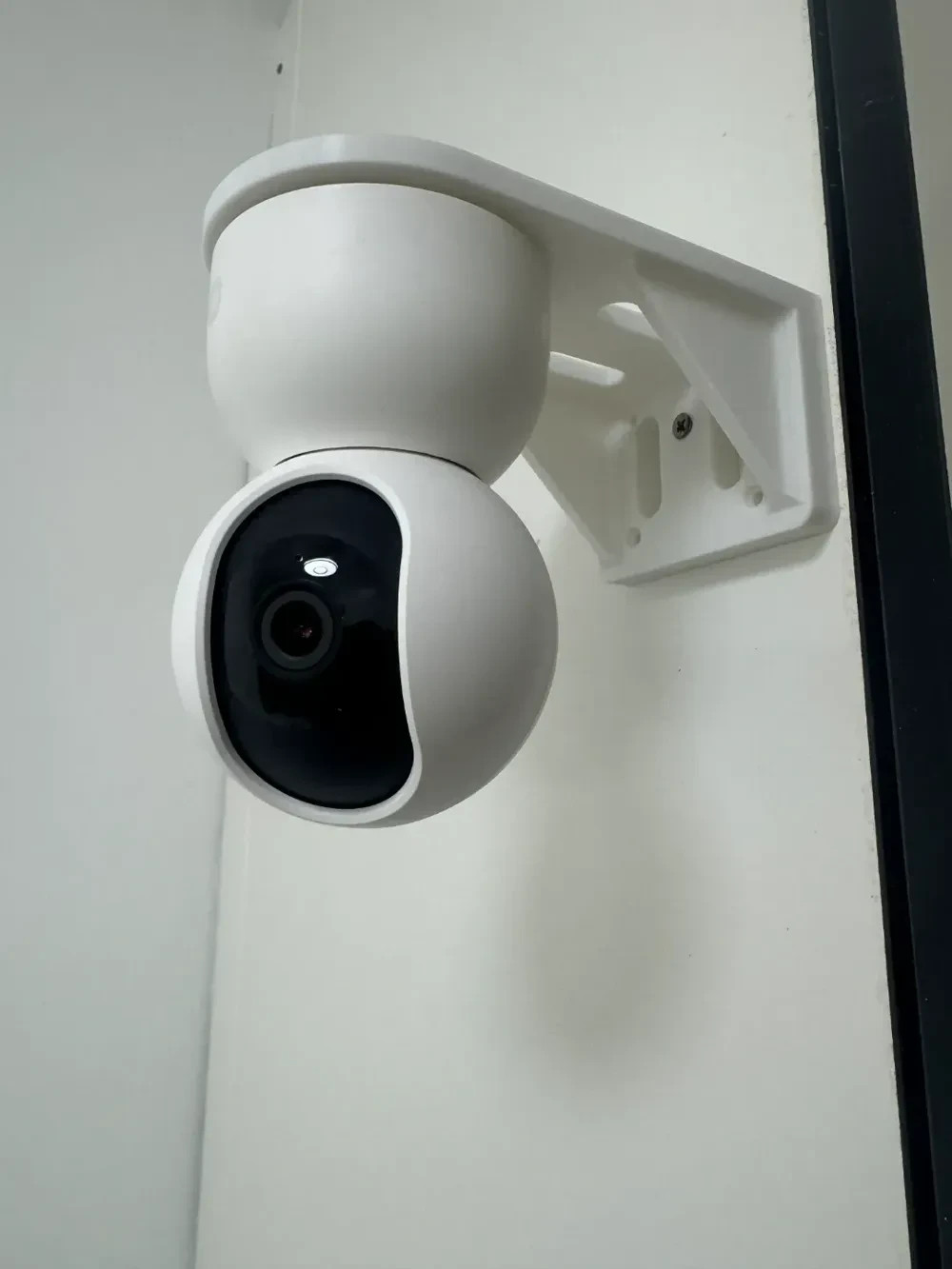Side Wall Security Camera Mount – Dual Mounting Bracket for Two Cameras (Black)