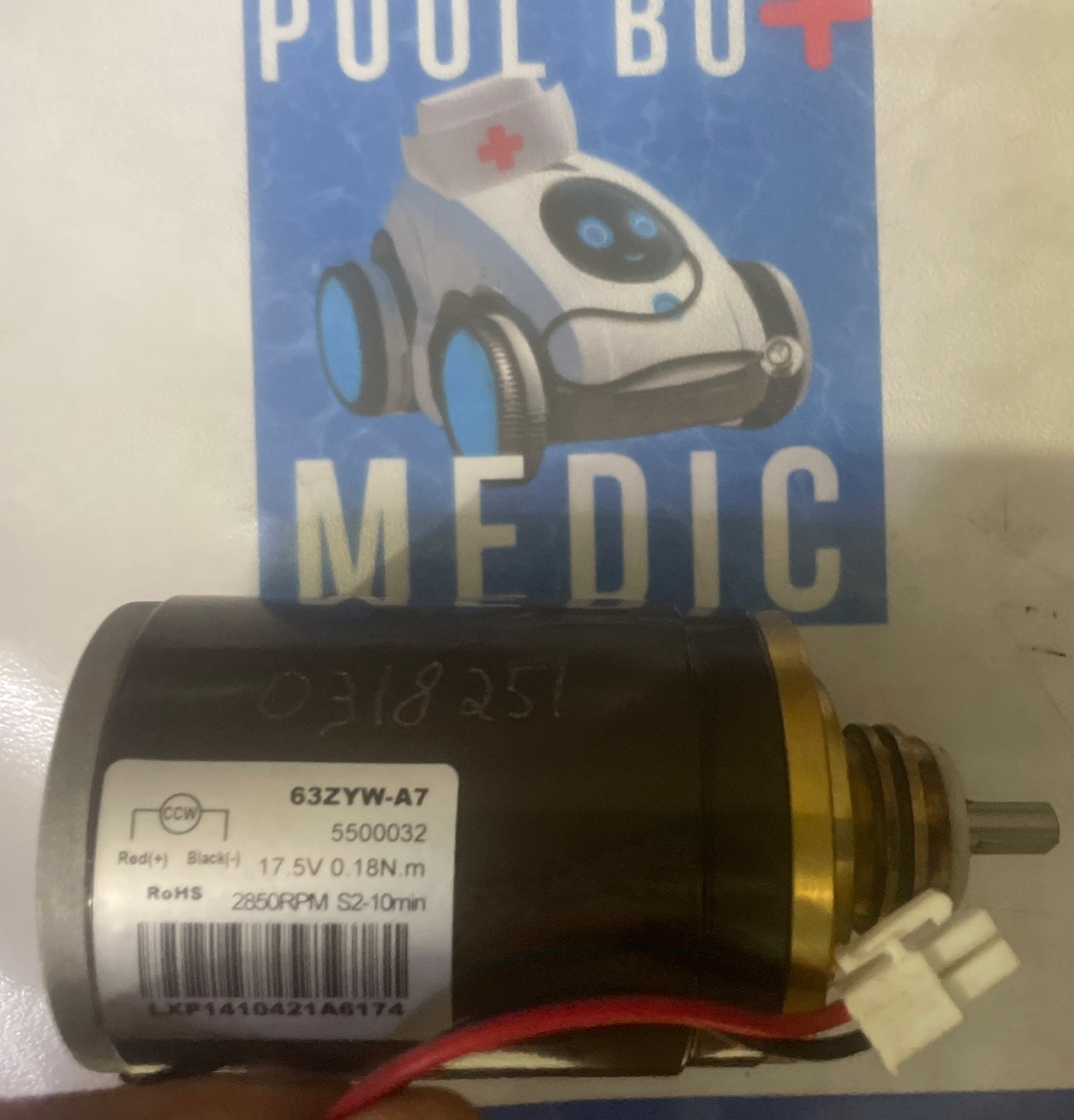 $100 USA OEM REBUILT $50 Back 63ZYW-A7 5500032 MAYTRONICS DOLPHIN IMPELLER MOTOR