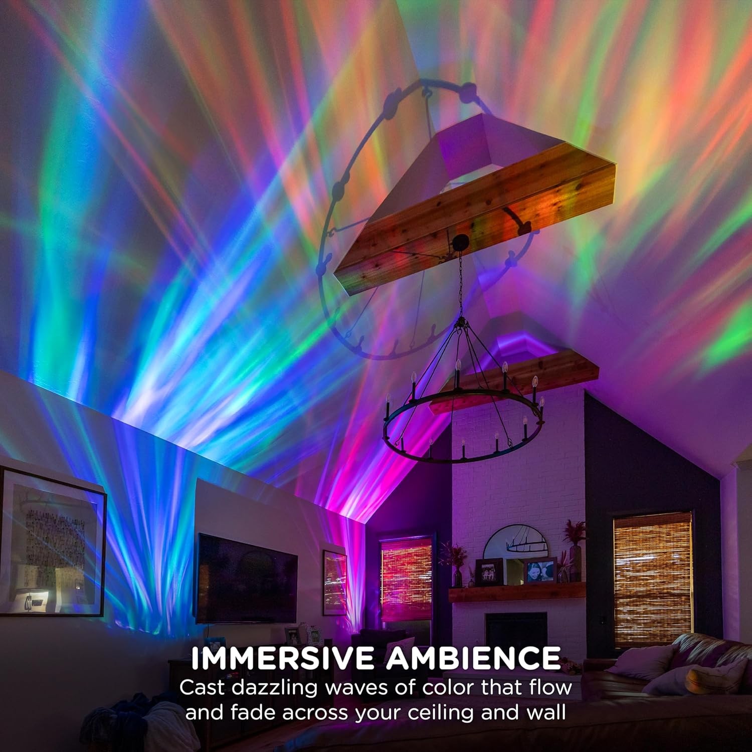 Aurora Crystal Star Projector — Space, Nebula and Starry Night Light