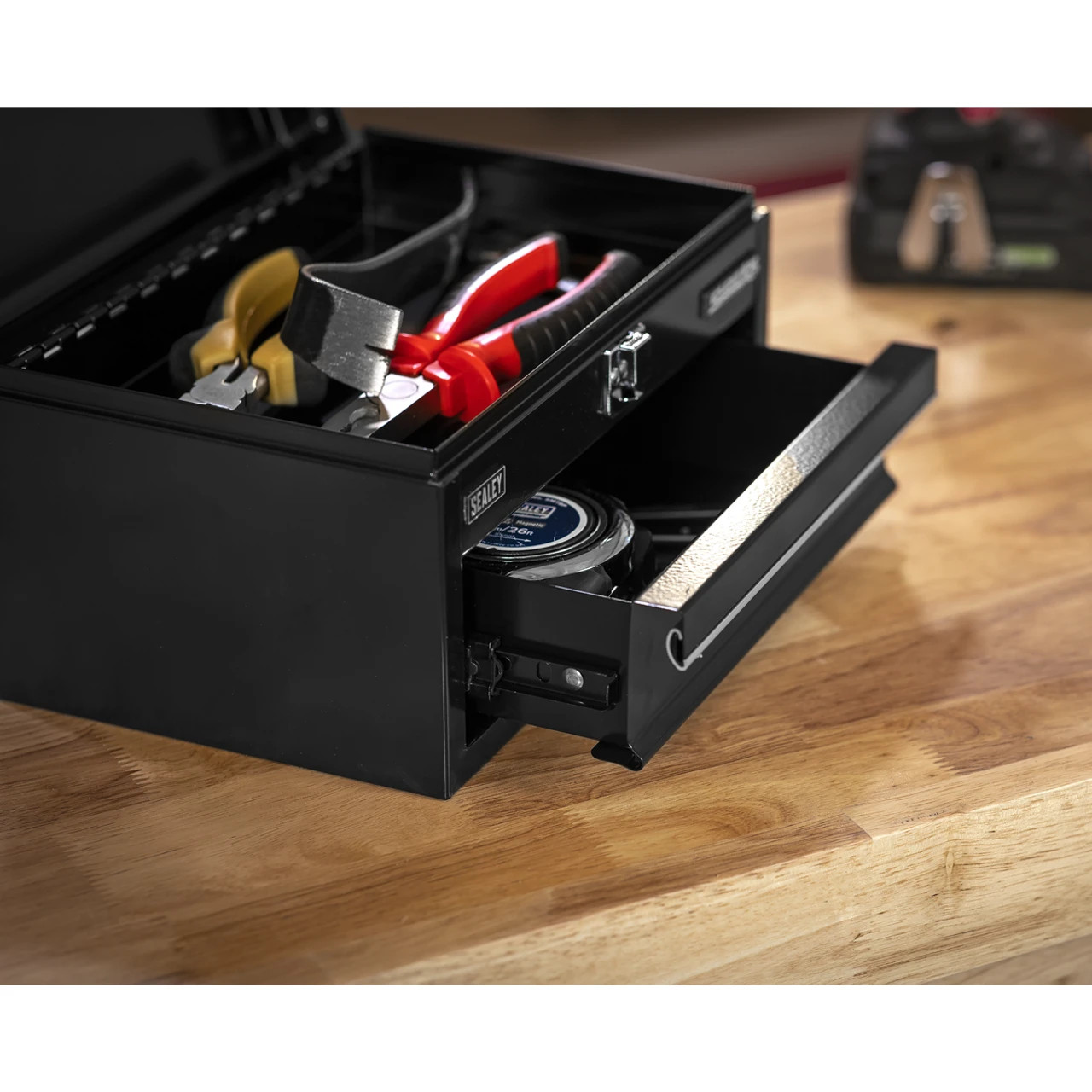 Sealey APMTB2 Superline Pro Mini Toolbox with 1 Drawer Black
