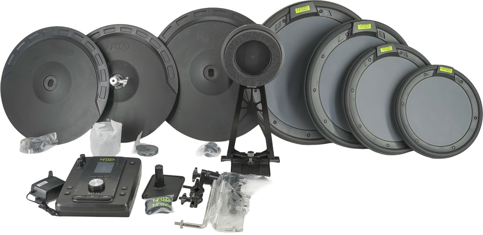 Nfuzd Audio NSPIRE Rock Full Pack Electronic Drum Pad Set with Module