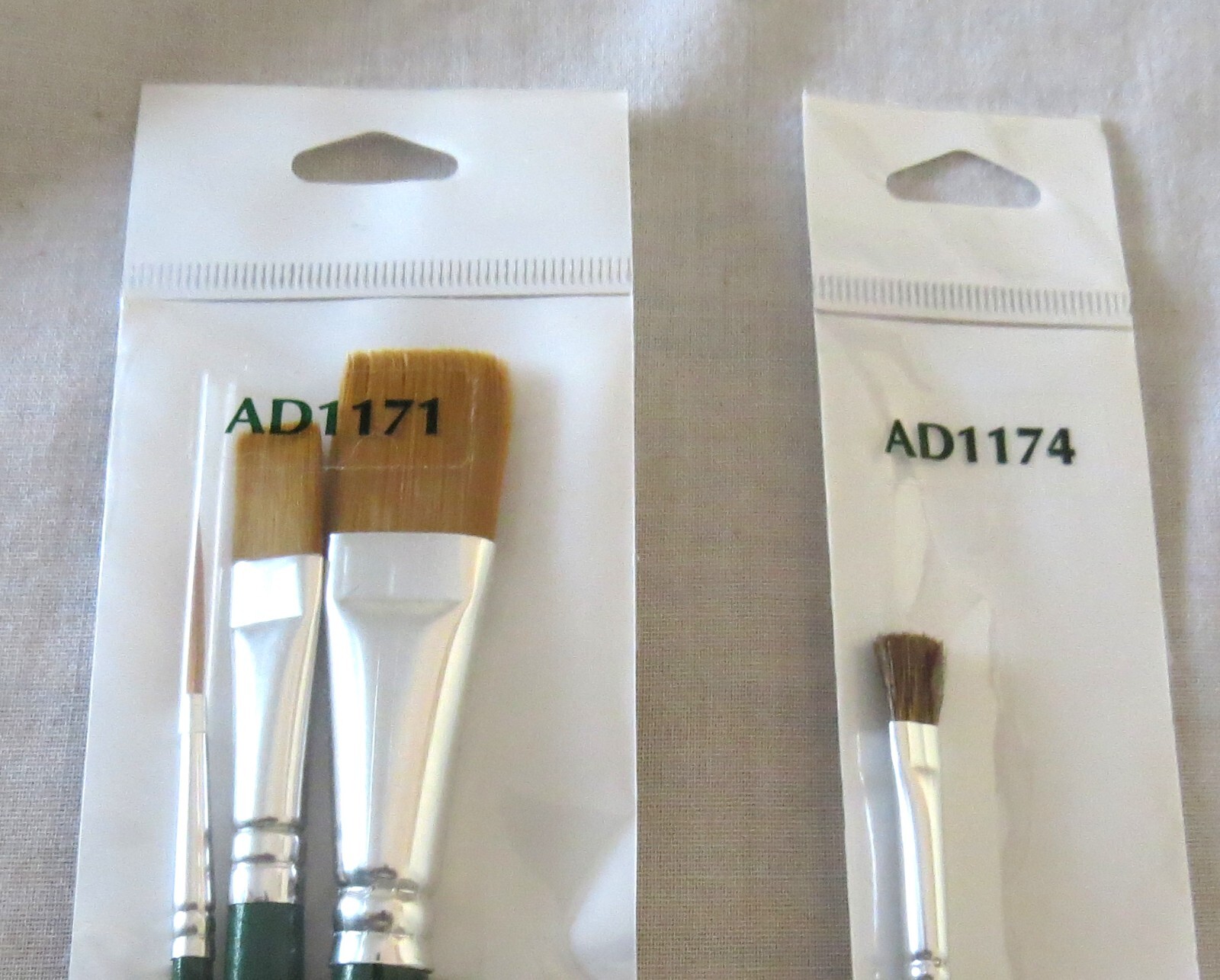 Plaid FolkArt TWO Packets of Brushes NEW