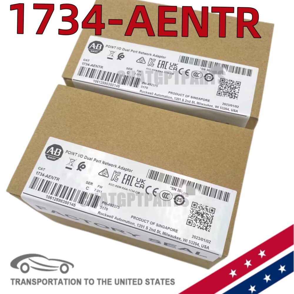 New Sealed 1734-AENTR AB 1734AENTR SER C POINT I/O Dual Port Adaptor