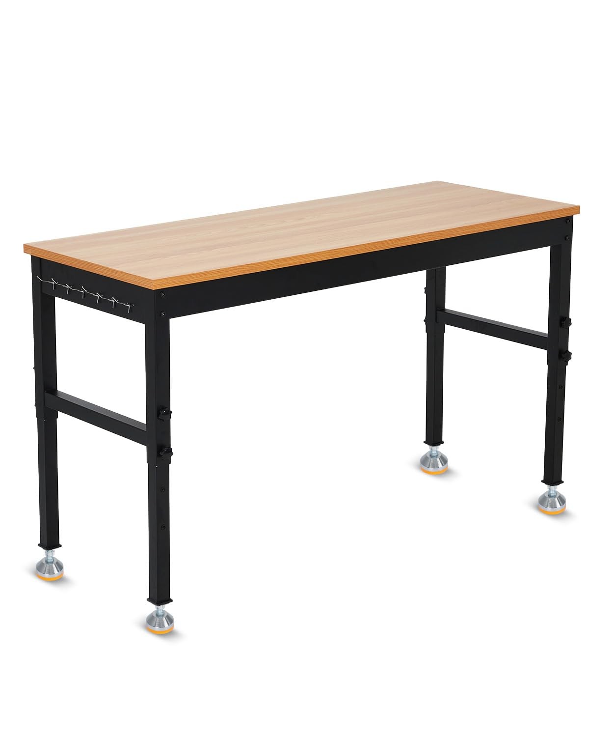 Garage Workshop Workbench w/ Locking Casters or Feet Adjustable Bench Table