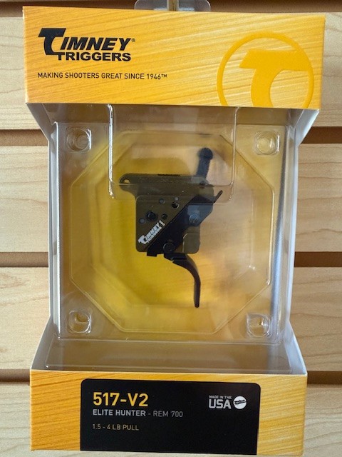 Timney Trigger Elite Hunter W/ Safety 1.5-4 lb Straight Remington 700 RH 517-V2