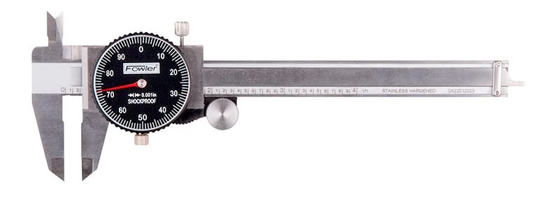 Fowler Dial Caliper with 04" Range Shockproof Black Dial 520087141
