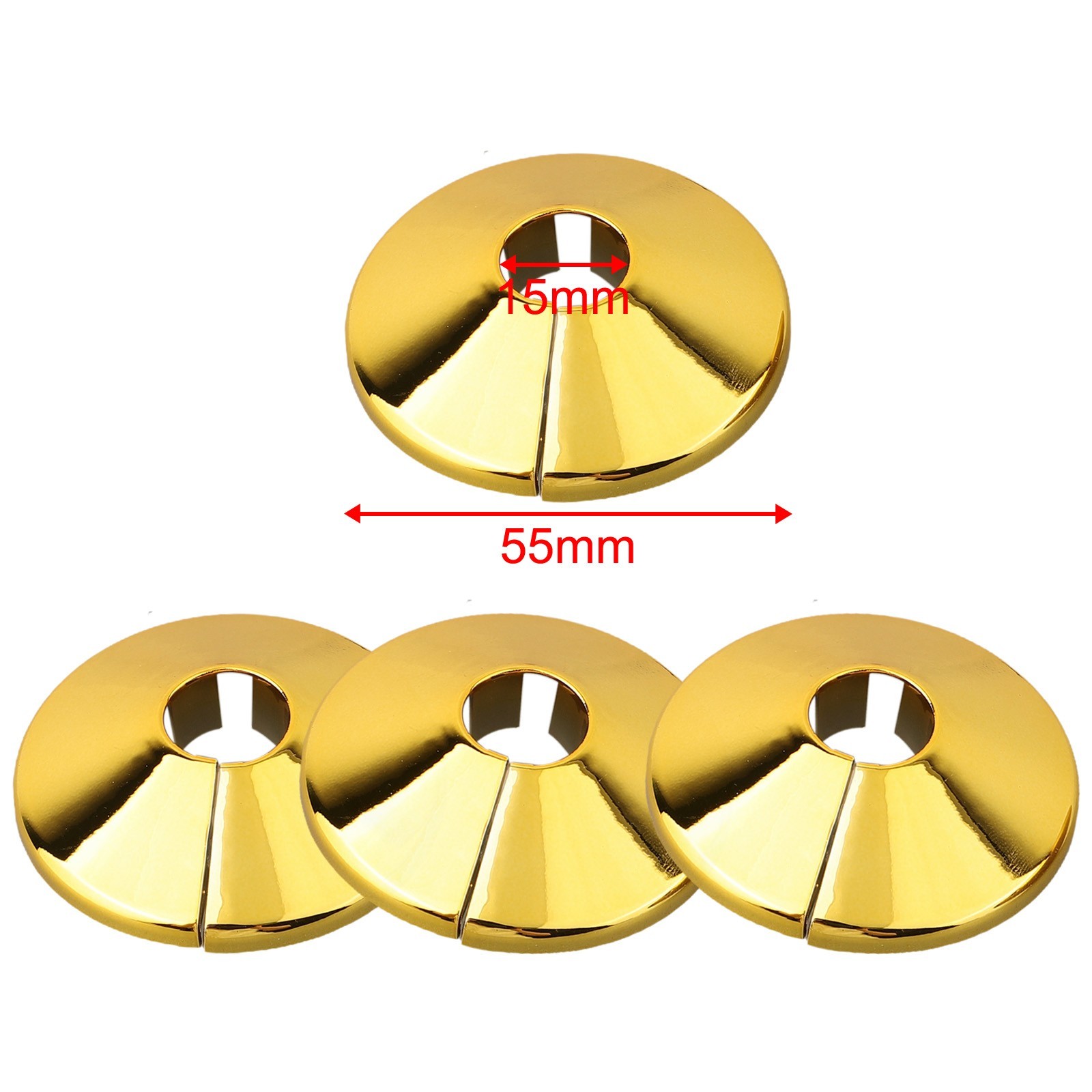 Plastic Covers Radiator Pipe Collars Shield Gold Plastic Covers Install