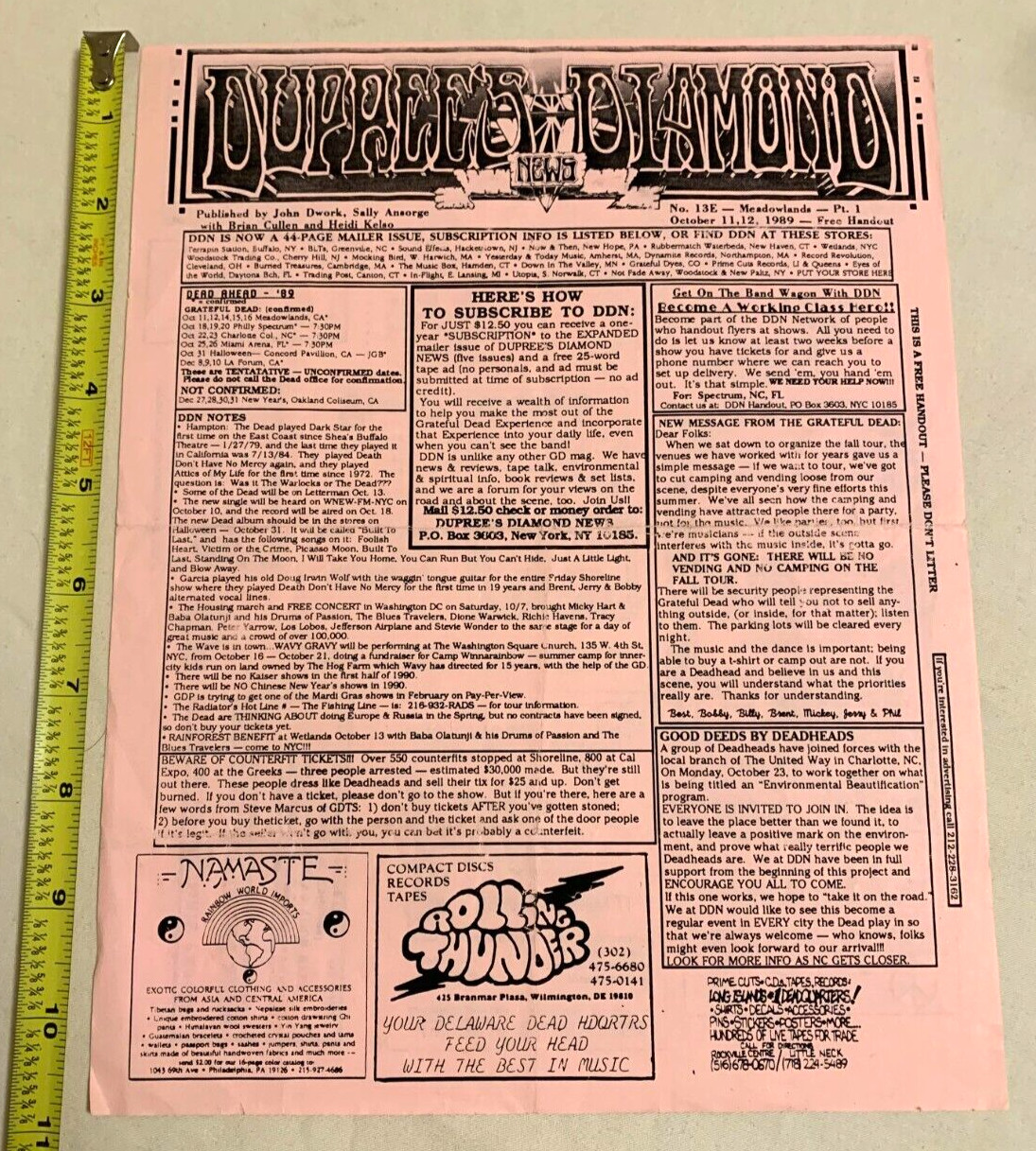 🔥 Dupree's Diamond News  -  Issue 13 E - 1989 🔥
