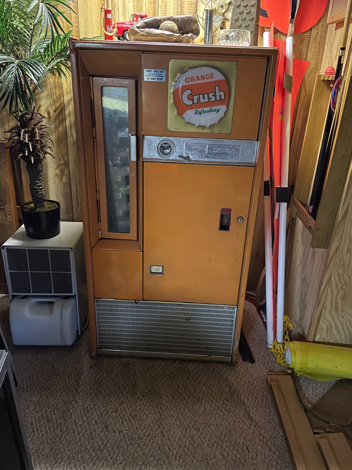 Orange Crush Vintage Vending Machine