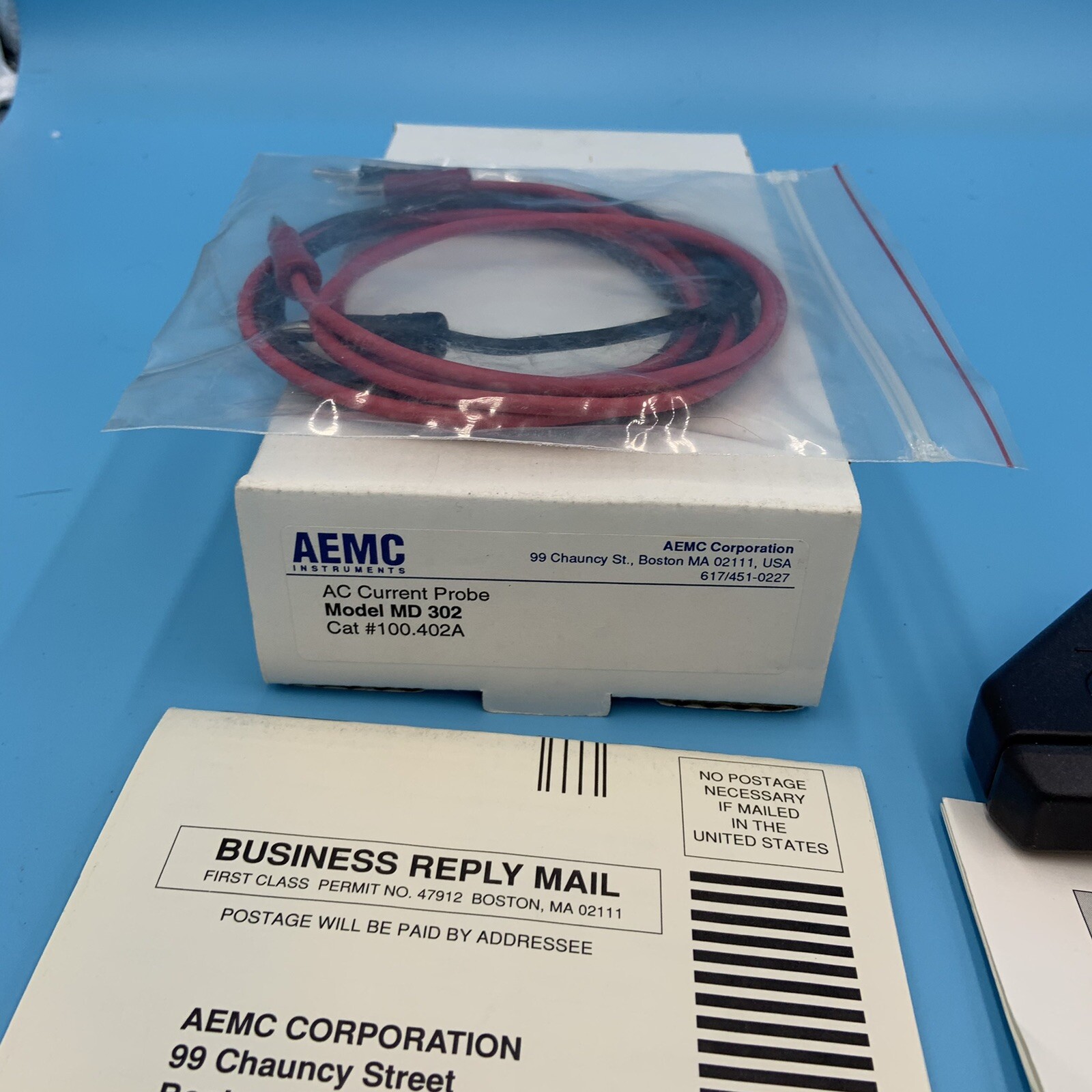 NEW AEMC AC CURRENT PROBE MD302 With Leads