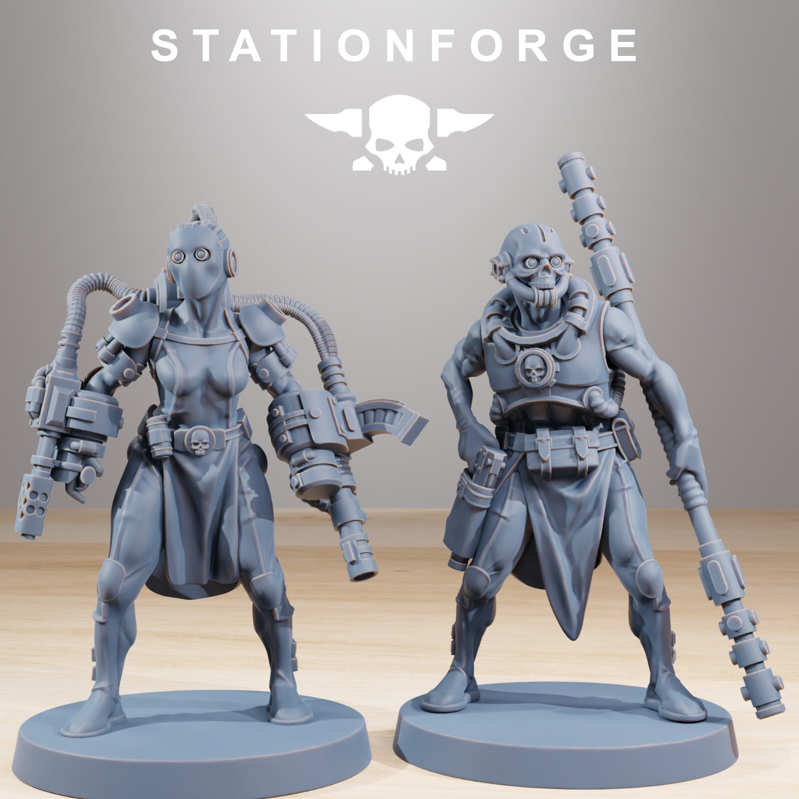 GrimCorp Bounty Hunters from Station Forge 32mm