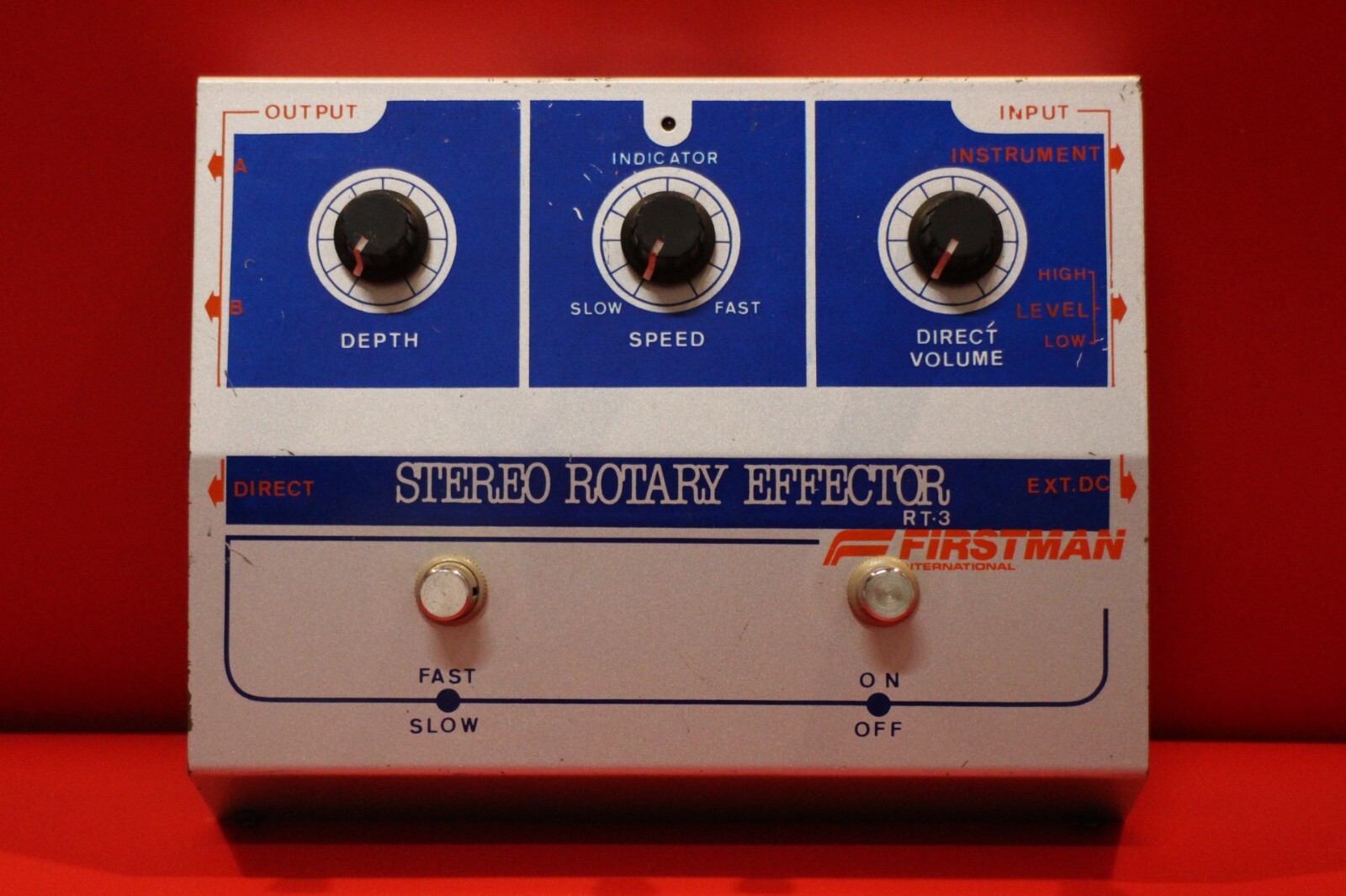 USED Firstｍan Stereo Rotary Effector JM 3 Guitar Pedal U1475 220928