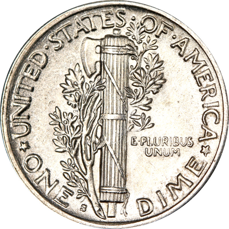 1945-S Mercury Dime