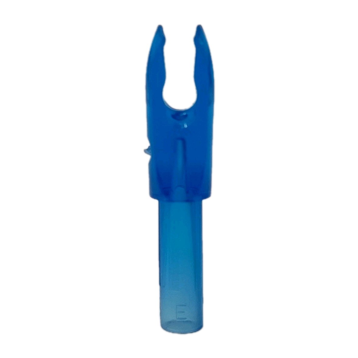 50 Count Bohning G 4mm Arrow F Nocks: Micro. 166": Clear Blue NOS