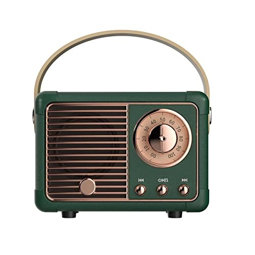 Retro Bluetooth Speaker, Vintage Decor, Mini Wireless Bluetooth Speaker, Green