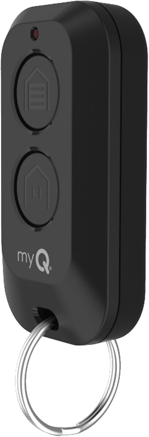 Compact myQ Keychain Garage Door Remote - 1300 ft Range & No Setup Hassle
