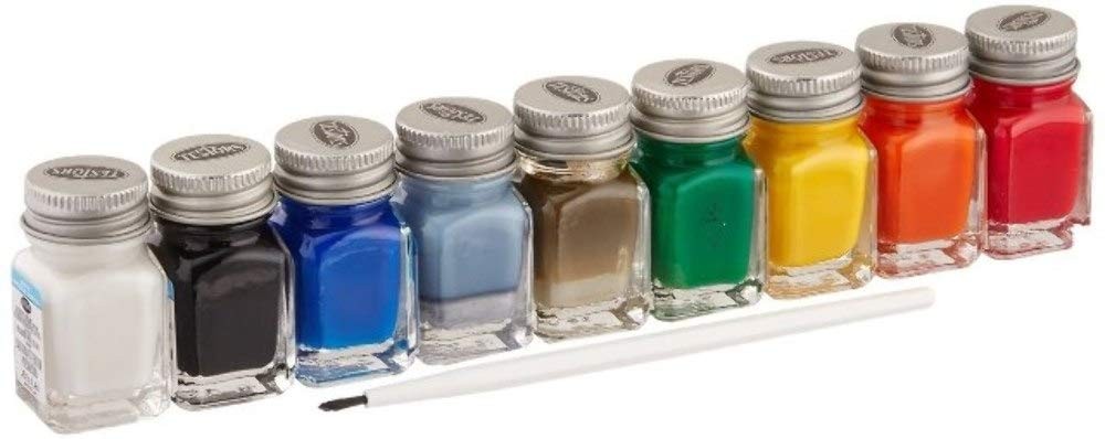 Testors Acrylic Value Finishing Paint Set 9.25 Fl Oz (Pack of 1), Multicolor