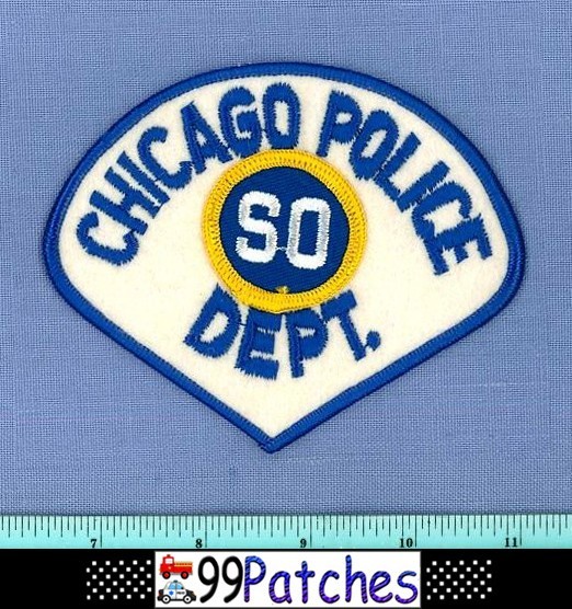 CHICAGO POLICE DISTRICT  SO  (Old Vintage) ILLINOIS Shoulder Patch 7M