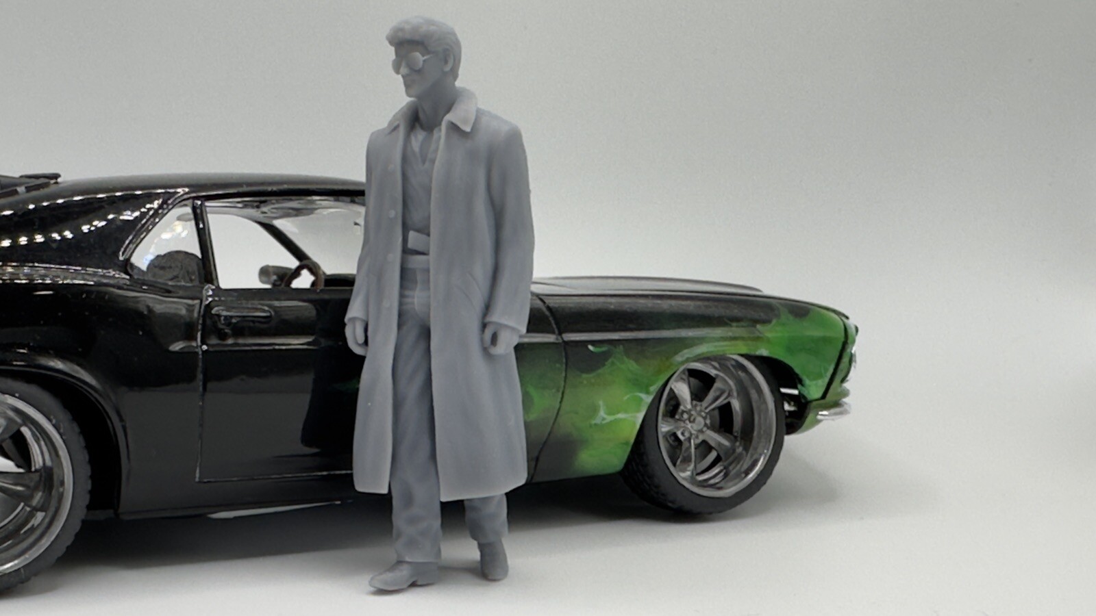 Los Angeles policeman Lt. Marion "Cobra" Cobretti 3-D printed Model Car diorama
