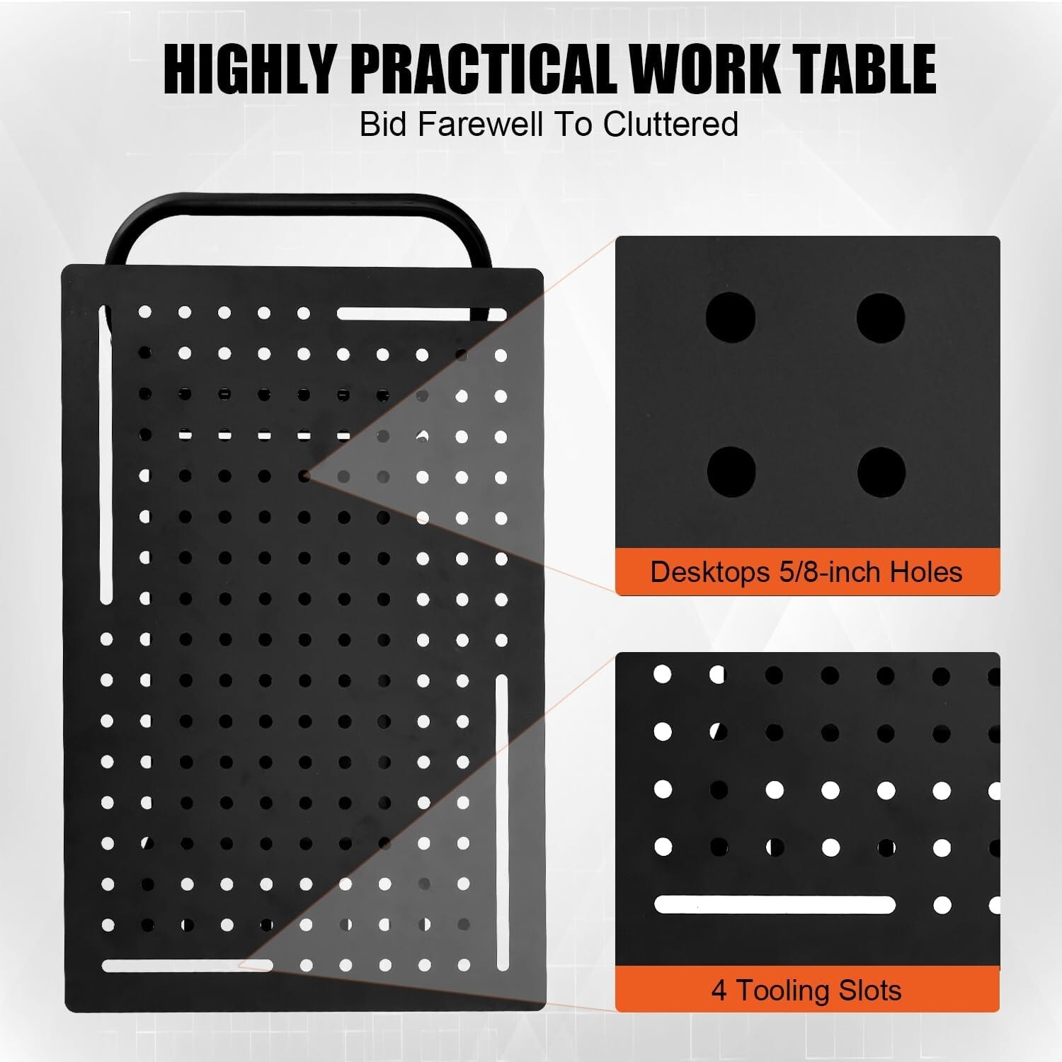 Welding Cart 36" x 24" Welding Table Top Double Layer Table 1200lb Workbench