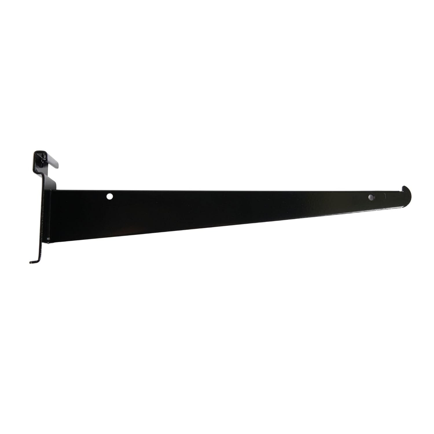 Lot of 9   12" Wire Grid Slat Brackets Shelf Bracket Gridwall Black 3" On Center