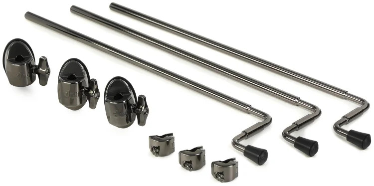DW Floor Tom Leg Kit - Black Nickel