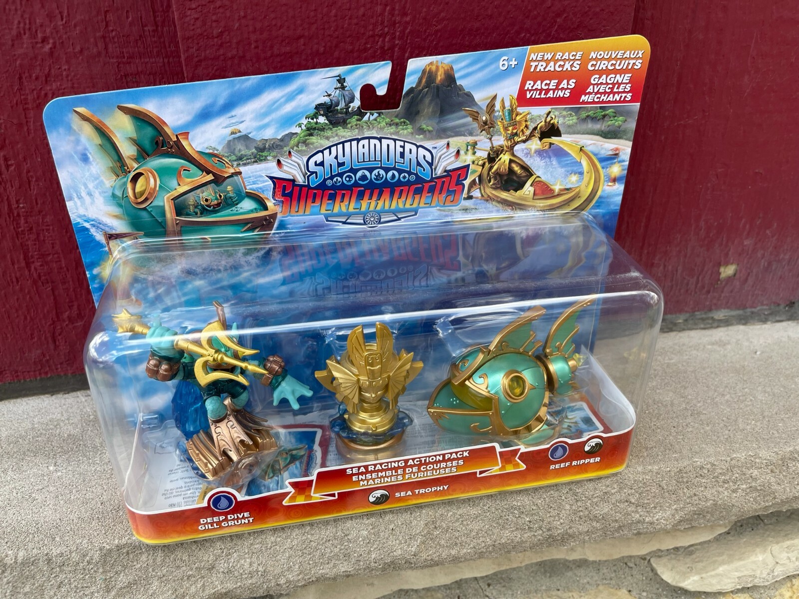 (MIP) 2015 Skylanders Superchargers Sea Trophy Racing Pack (S18)